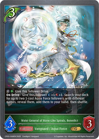 Water General of Wave-Like Spirals, Benedict (CP03-008EN) [Cardfight!! Vanguard]