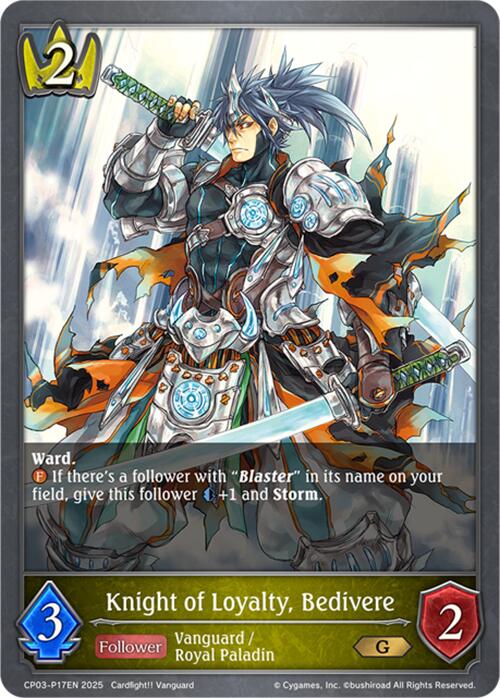 Knight of Loyalty, Bedivere - P17EN (Foil) (CP03-P17EN) [Cardfight!! Vanguard]