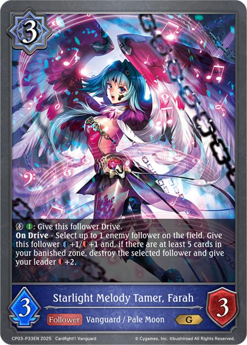 Starlight Melody Tamer, Farah - P33EN (Foil) (CP03-P33EN) [Cardfight!! Vanguard]