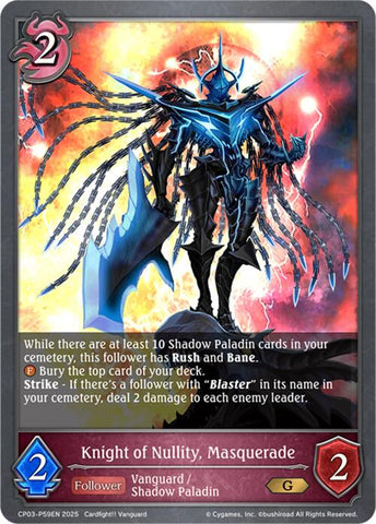 Knight of Nullity, Masquerade - P59EN (Foil) (CP03-P59EN) [Cardfight!! Vanguard]