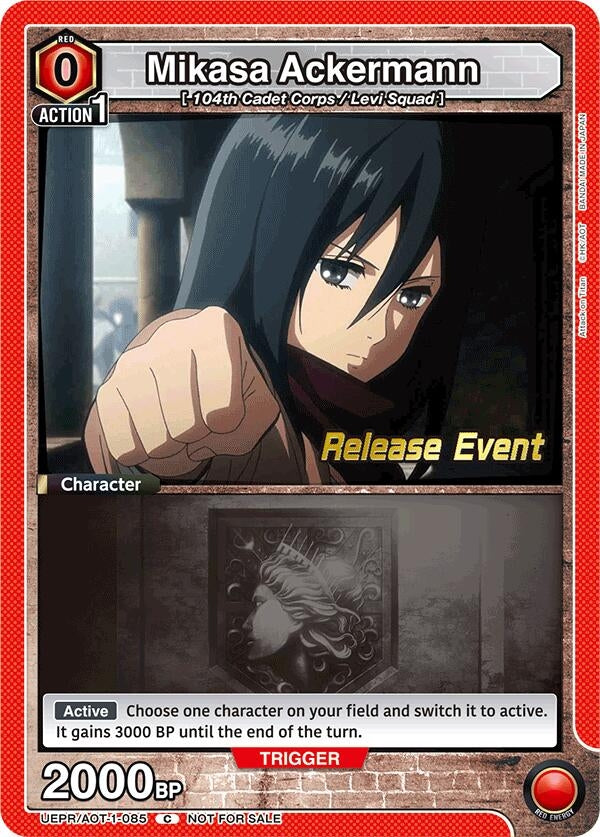 Image for Mikasa Ackermann (085) (UE10BT_RE) (UEPR/AOT-1-085) - Union Arena