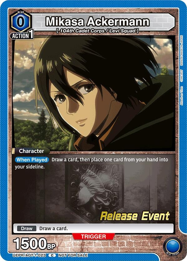 Image for Mikasa Ackermann (023) (UE10BT_RE) (UEPR/AOT-1-023) - Union Arena