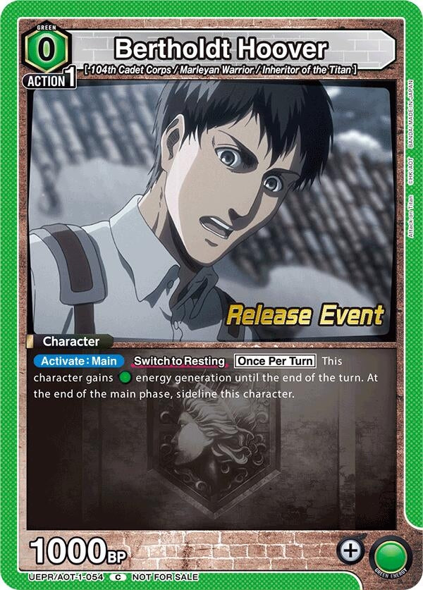Image for Bertholdt Hoover (054) (UE10BT_RE) (UEPR/AOT-1-054) - Union Arena