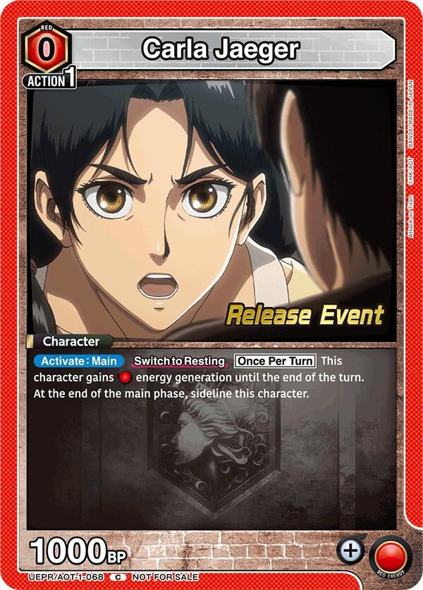 Image for Carla Jaeger (UE10BT_RE) (UEPR/AOT-1-068) - Union Arena