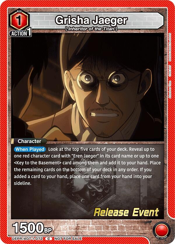 Image for Grisha Jaeger (UE10BT_RE) (UEPR/AOT-1-072) - Union Arena