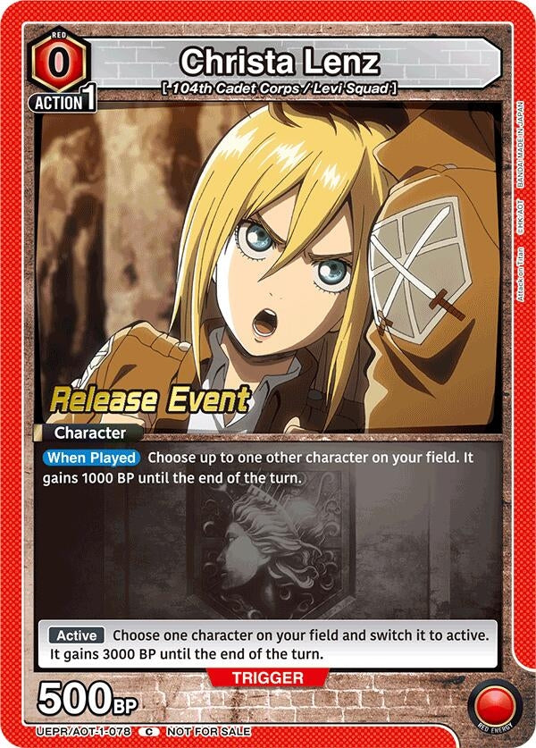 Image for Christa Lenz (UE10BT_RE) (UEPR/AOT-1-078) - Union Arena