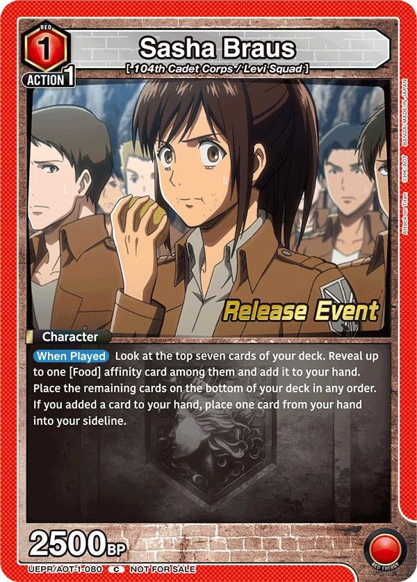Image for Sasha Braus (080) (UE10BT_RE) (UEPR/AOT-1-080) - Union Arena