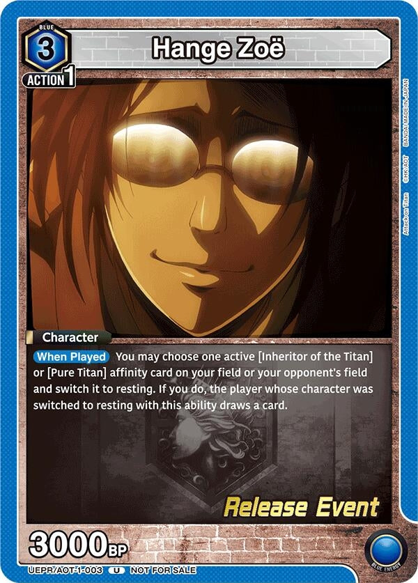 Image for Hange Zoe (003) (UE10BT_RE) (UEPR/AOT-1-003) - Union Arena