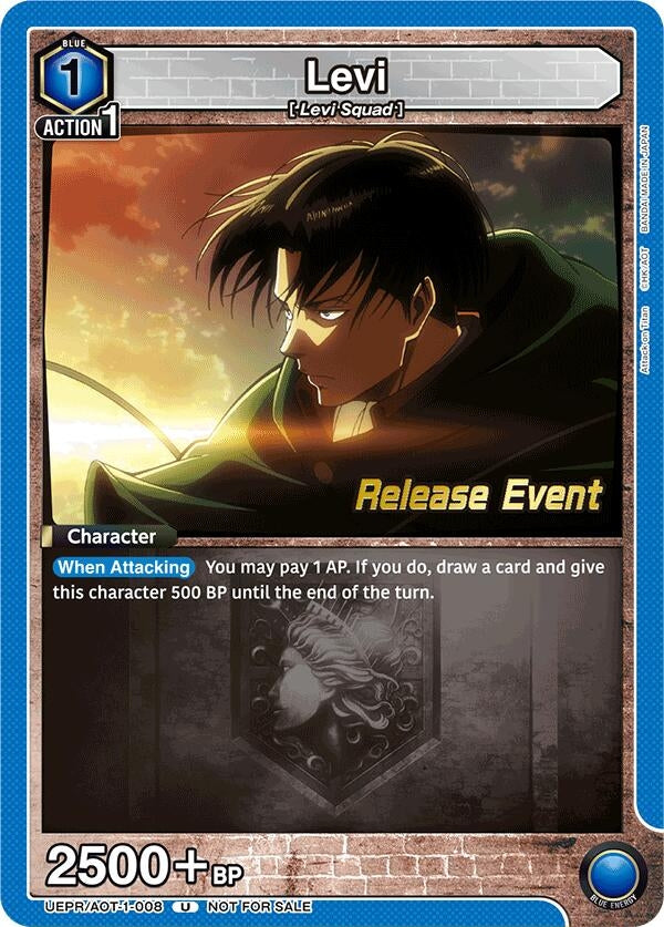 Image for Levi (008) (UE10BT_RE) (UEPR/AOT-1-008) - Union Arena