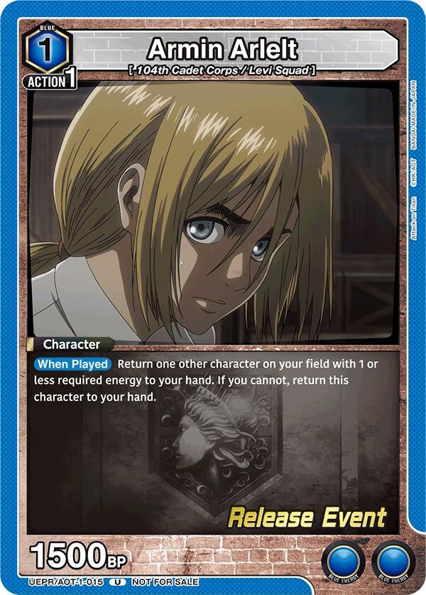 Image for Armin Arlelt (015) (UE10BT_RE) (UEPR/AOT-1-015) - Union Arena