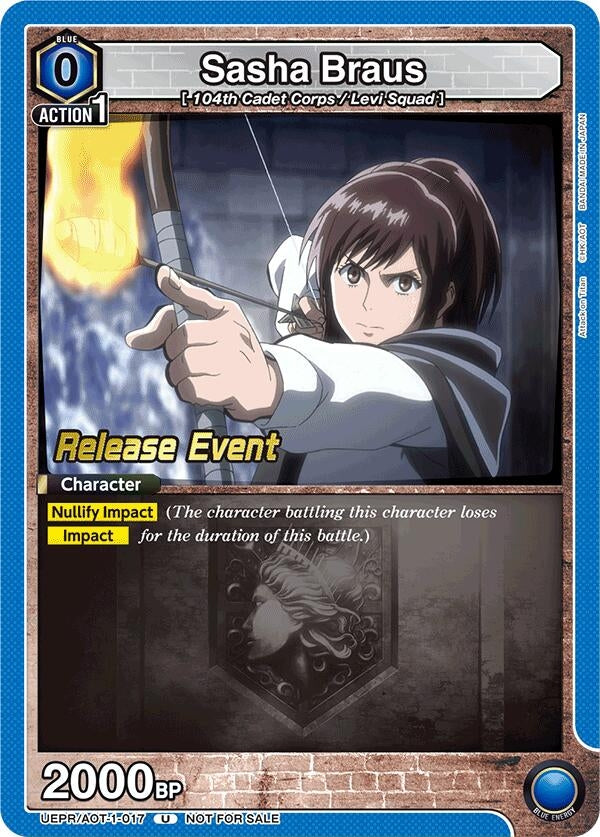 Image for Sasha Braus (017) (UE10BT_RE) (UEPR/AOT-1-017) - Union Arena