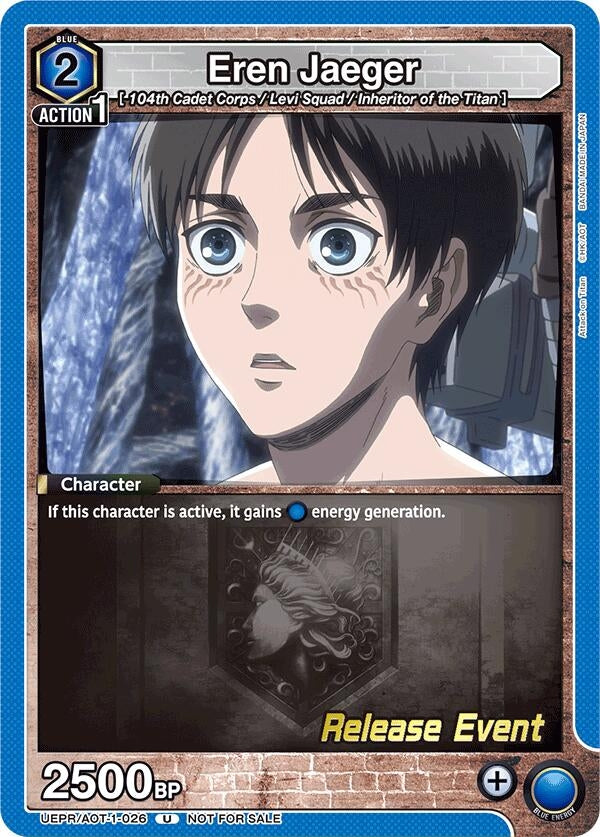 Image for Eren Jaeger (026) (UE10BT_RE) (UEPR/AOT-1-026) - Union Arena