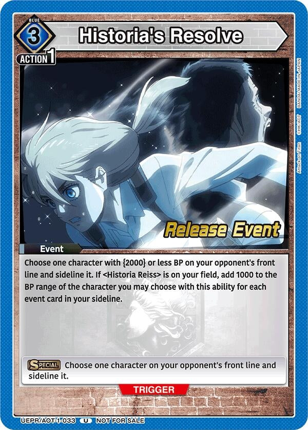 Image for Historia's Resolve (UE10BT_RE) (UEPR/AOT-1-033) - Union Arena