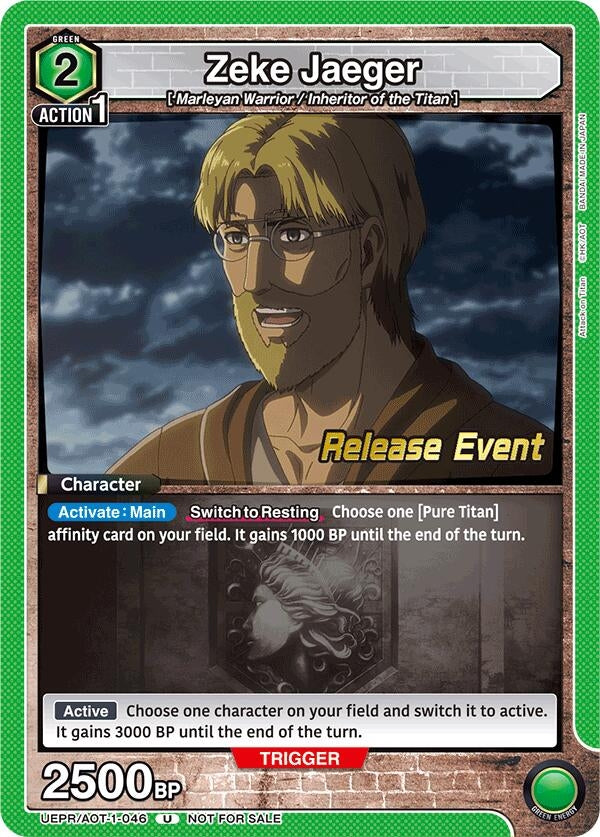Image for Zeke Jaeger (046) (UE10BT_RE) (UEPR/AOT-1-046) - Union Arena