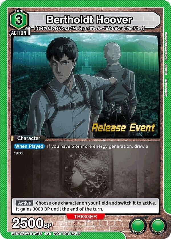 Image for Bertholdt Hoover (055) (UE10BT_RE) (UEPR/AOT-1-055) - Union Arena