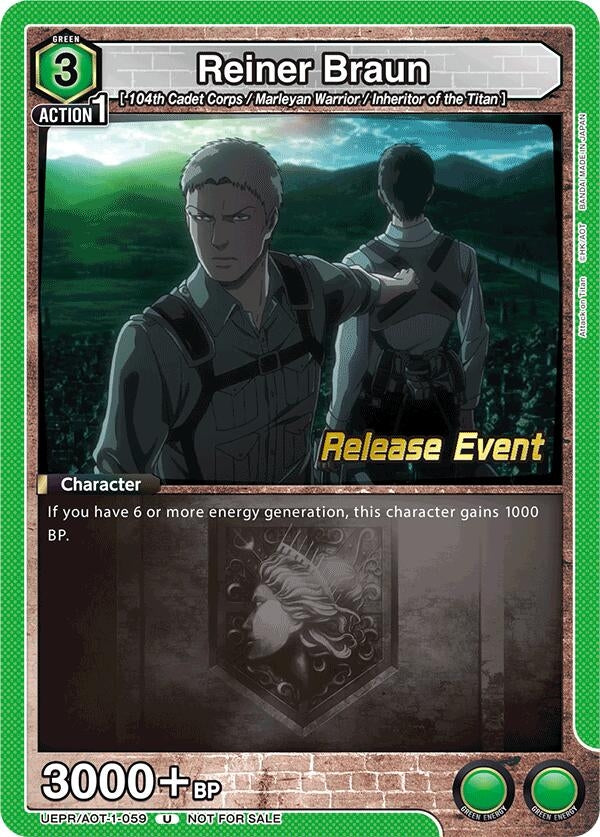 Image for Reiner Braun (059) (UE10BT_RE) (UEPR/AOT-1-059) - Union Arena