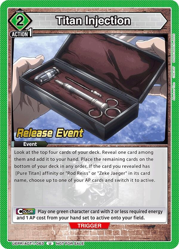 Image for Titan Injection (UE10BT_RE) (UEPR/AOT-1-063) - Union Arena