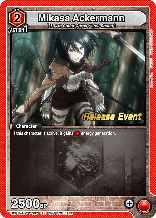 Image for Mikasa Ackermann (087) (UE10BT_RE) (UEPR/AOT-1-087) - Union Arena