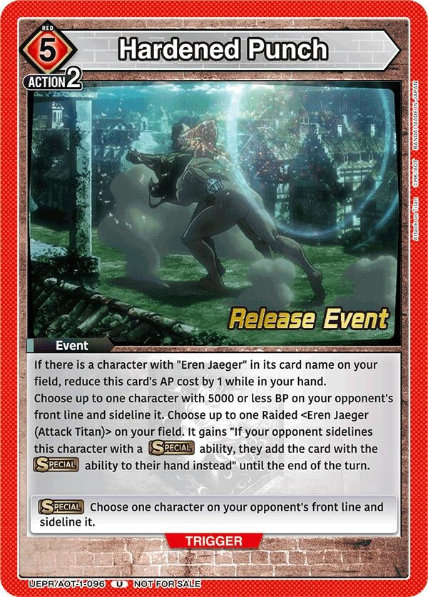 Image for Hardened Punch (UE10BT_RE) (UEPR/AOT-1-096) - Union Arena