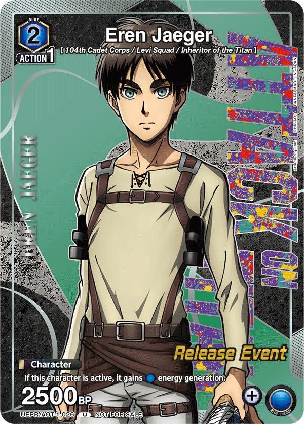Image for Eren Jaeger (Release Event Participation) (UE10BT_RE) (UEPR/AOT-1-026) - Union Arena