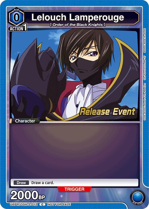 Image for Lelouch Lamperouge (012) (UEPR/CGH-2-012) - Union Arena