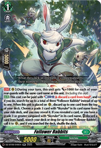 Follower Rabbits (DZ-BT09/040EN) [Super Brave Detonation]