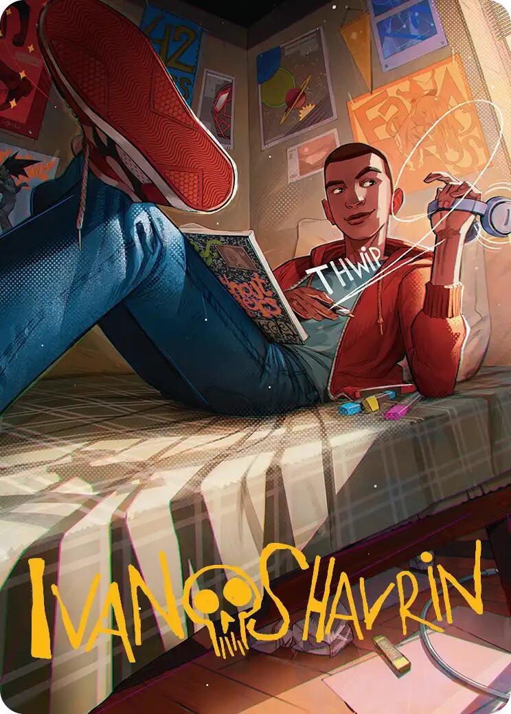 miles mtg card Miles Morales Art Card (Gold-Stamped Signature) [Marvel's Spider-Man A