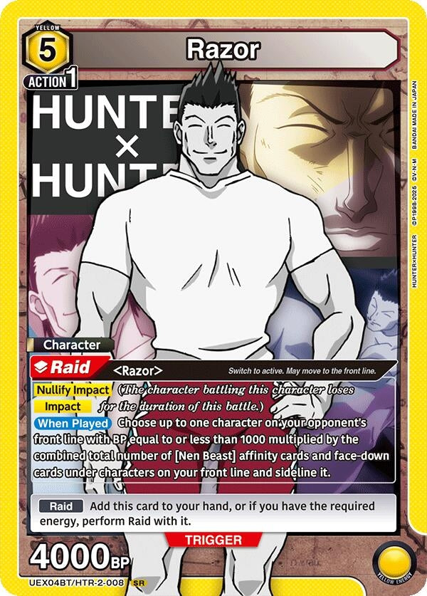 Image for Razor (008) (UEX04BT) (UEX04BT/HTR-2-008) - Union Arena
