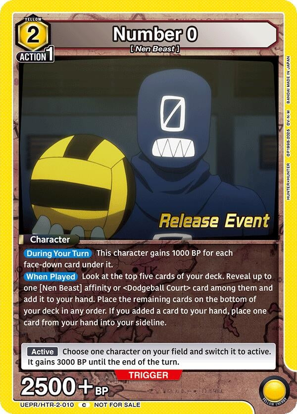 Image for Number 0 (UEX04BT_RE) (UEPR/HTR-2-010) - Union Arena