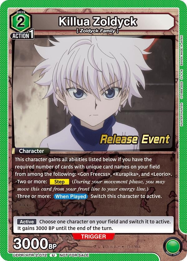 Image for Killua Zoldyck (072) (UEX04BT_RE) (UEPR/HTR-2-072) - Union Arena