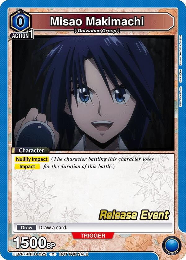 Image for Misao Makimachi (022) (UE11BT_RE) (UEPR/RNK-1-022) - Union Arena