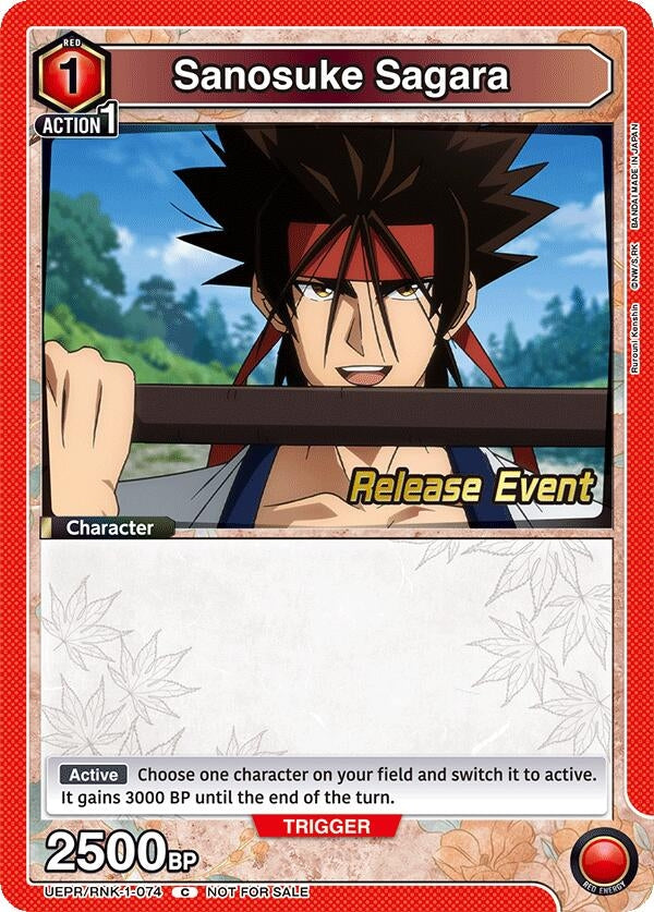Image for Sanosuke Sagara (074) (UE11BT_RE) (UEPR/RNK-1-074) - Union Arena