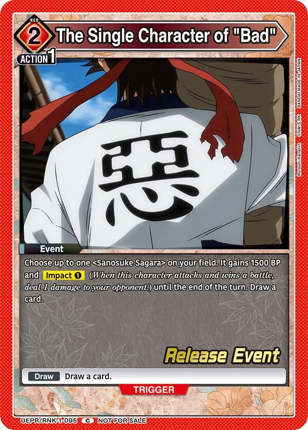 Image for The Single Character of "Bad" (UE11BT_RE) (UEPR/RNK-1-095) - Union Arena