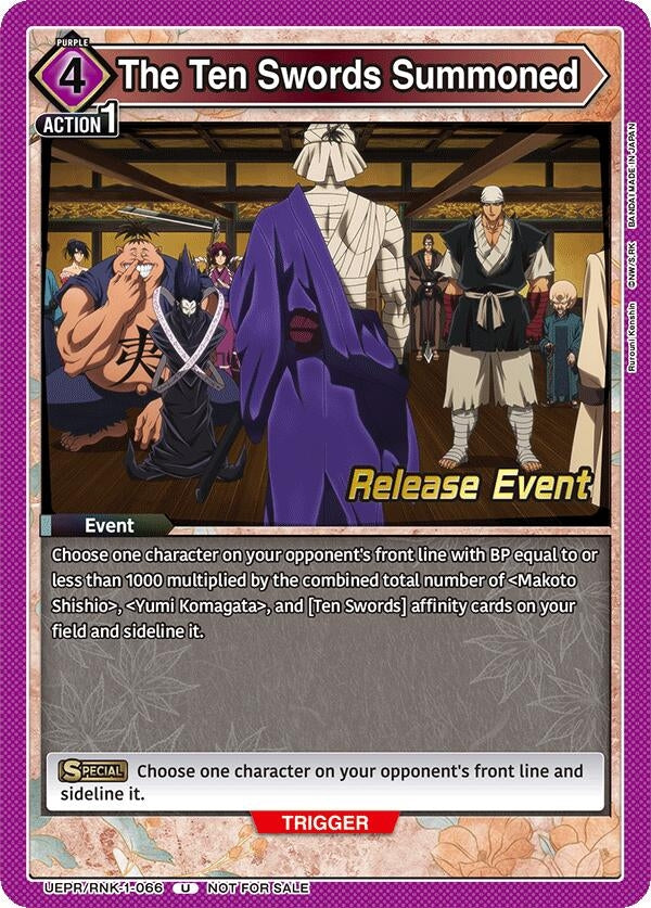 Image for The Ten Swords Summoned (UE11BT_RE) (UEPR/RNK-1-066) - Union Arena
