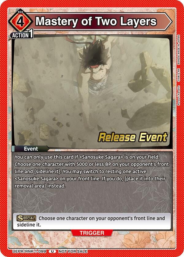 Image for Mastery of Two Layers (UE11BT_RE) (UEPR/RNK-1-099) - Union Arena