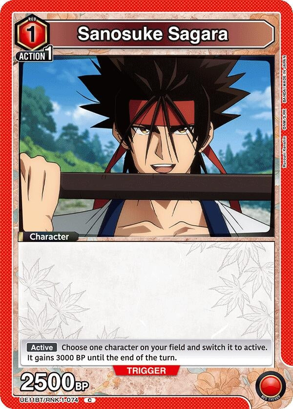 Image for Sanosuke Sagara (074) (Box Topper Foil) (UE11BT) (UE11BT/RNK-1-074) - Union Arena