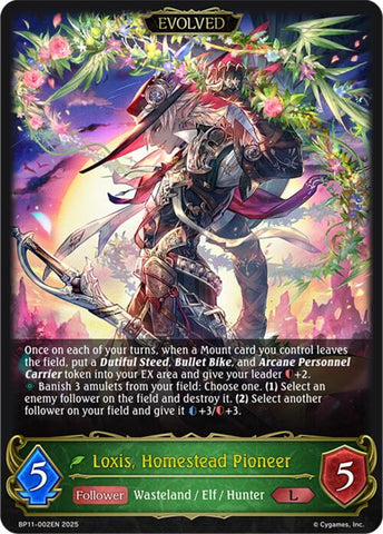 Loxis, Homestead Pioneer (Evolved) (BP11-002EN) [Bullet of Fate]