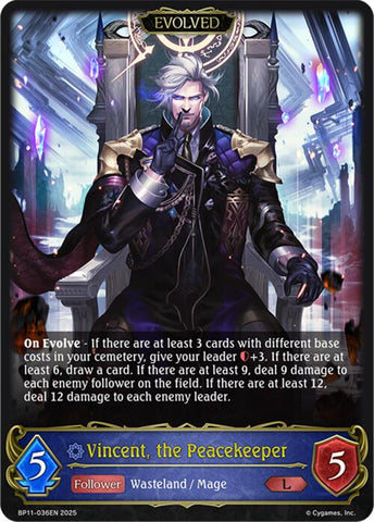 Vincent, the Peacekeeper (Evolved) (BP11-036EN) [Bullet of Fate]