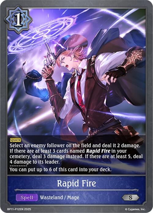 Rapid Fire - P12 (Foil) (BP11-P12EN) [Bullet of Fate]