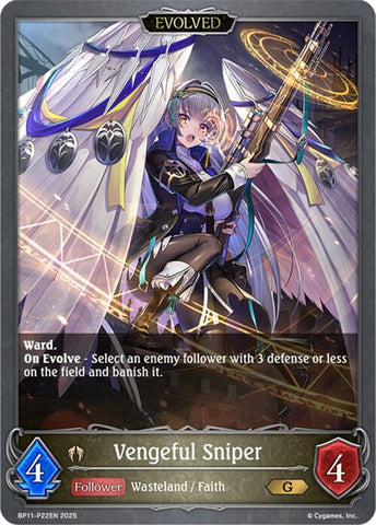 Vengeful Sniper (Evolved) - P22 (Foil) (BP11-P22EN) [Bullet of Fate]