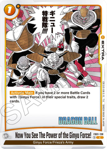 Now You See The Power of the Ginyu Force! [Manga Booster 02]