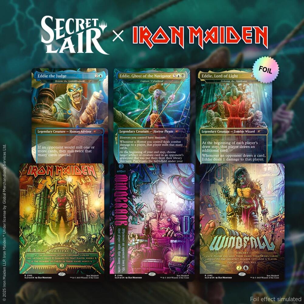 Iron Maiden Eddie Unchained - Secret Lair - Rainbow Foil Edition