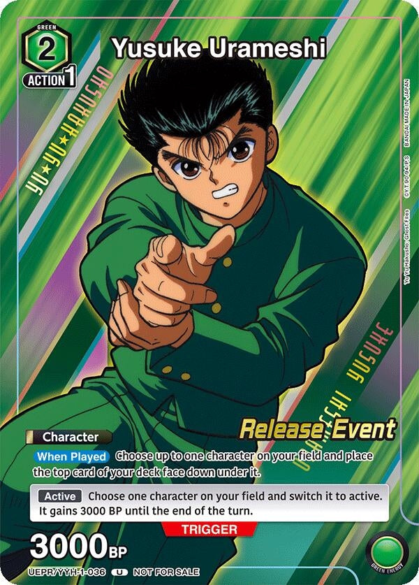 Image for Yusuke Urameshi (Release Event Participation) (UE13BT_RE) (UEPR/YYH-1-036) - Union Arena
