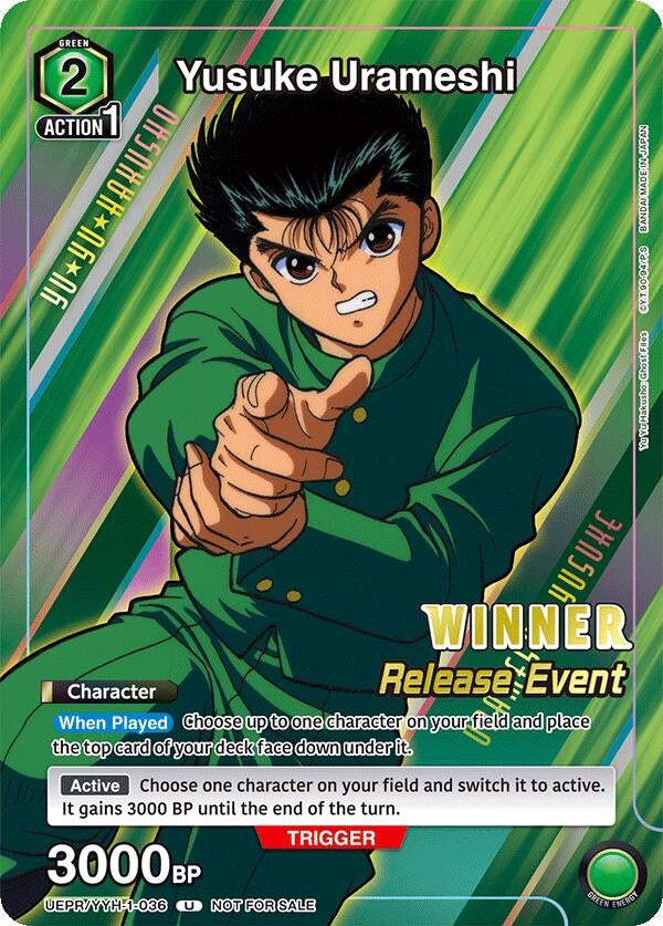 Image for Yusuke Urameshi (Release Event Winner) (UE13BT_RE) (UEPR/YYH-1-036) - Union Arena