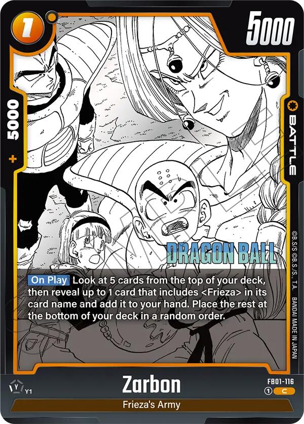 Zarbon (FB01-116) [Manga Booster 02]