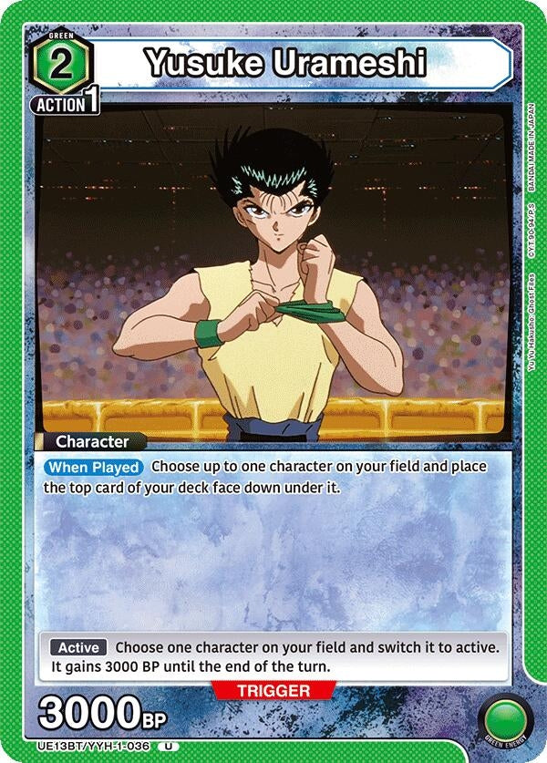 Image for Yusuke Urameshi (036) (UE13BT) (UE13BT/YYH-1-036) - Union Arena