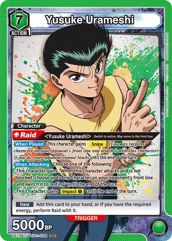 Image for Yusuke Urameshi (038) (UE13BT) (UE13BT/YYH-1-038) - Union Arena