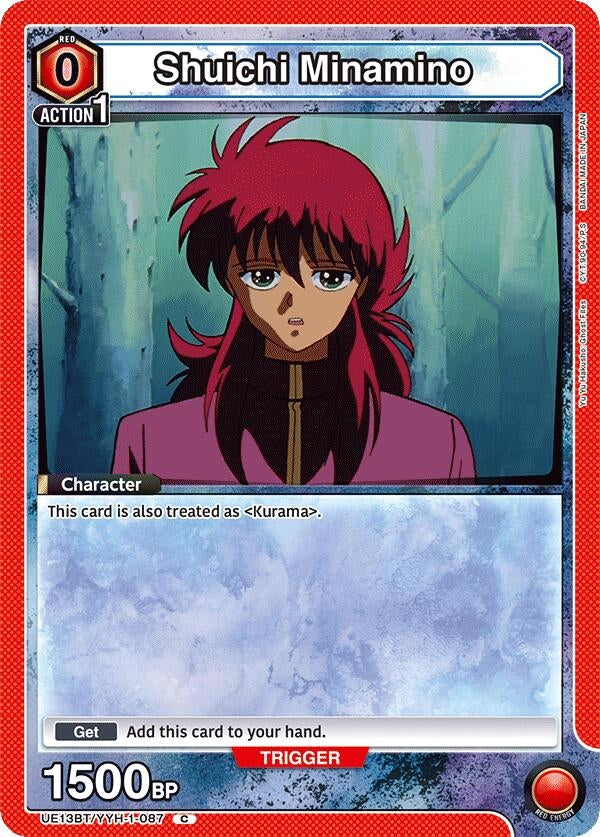 Image for Shuichi Minamino (UE13BT) (UE13BT/YYH-1-087) - Union Arena