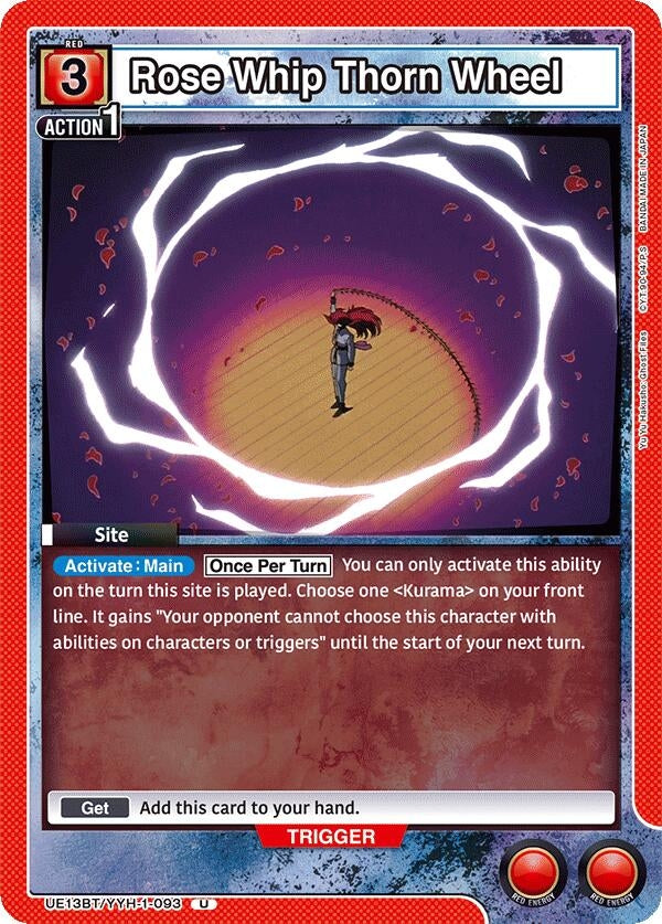 Image for Rose Whip Thorn Wheel (UE13BT) (UE13BT/YYH-1-093) - Union Arena