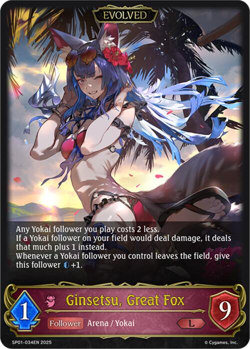 Ginsetsu, Great Fox (Evolved) (SP01-034EN) [Seaside Memories]